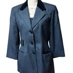 Philippe Adec Paris Women's Dark Gray & Black Vintage Blazer/Coat size 6 Photo 0