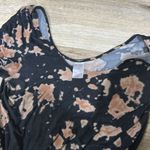 No Boundaries  Black and Brown Jumpsuit with Floral Elegance Photo 1