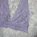 Free People Intimately Galloon Lace Halter Bra in Light Purple Size XS Bralette Photo 5