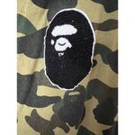 Bape A Bathing Ape Green Camo Womens Long Varsity Jacket Size S Coat （RARE） Photo 2