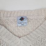 Like Love size small cream sweater knit ruffle casual cute Photo 1