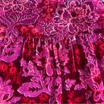 Sundance  Women’s Burnout Velvet Long Sleeve V-Neck Top Blouse Size M Boho Jewel Photo 5