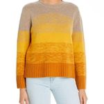 Bloomingdales C by Cashmere Ombré Color Block Sweater, Yellow Size M NWT $228 Photo 2