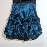 Ruby Rox  Dress Teal Strapless Bubble Hem Dress Hoco Prom Juniors  Size 7 Photo 2