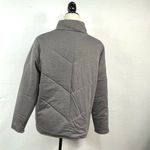 Anthropologie Anthropology THREE DOTS Modern Full Zip Quilted Heather Knit Jacket Gray Size L Photo 8