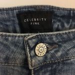 Celebrity Pink Denim Frayed Jeans Photo 4