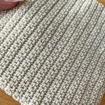 Vintage Square Beaded Woven Crossbody Bag, Cream Photo 9