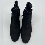 Paul Green  Malibu Sliced Zip Bootie Black Nubuck Leather Ankle Sz 10 EU40.5 Photo 3