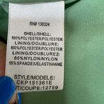 Halston Heritage  Meadow Embellished Mint Green Strapless Chiffon Mini Dress 6 Photo 4