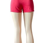 Aritzia Perfect Fit Cozy Fleece Micro Shorts Red Photo 1