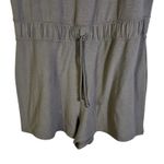 Abercrombie & Fitch NWT Lounge Romper Womens L Gray Drawstring Waist Sleeveless Photo 2