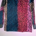 Vilagallo EU 40 US 8 Lola Shirt in Pongo Print Blouse Animal Print Multicolor Blue Photo 7