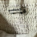 Abercrombie & Fitch  Emerson Poplin Puff Sleeve Mini Dress Size Medium Linen Photo 7