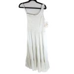 Becca  by Rebecca Virtue Ponza Smocked One Shoulder Cover-Up Midi White M Photo 2