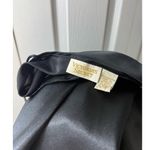 Victoria's Secret  Vintage Black Satin Flounce Mini Slip Dress Nightgown Size M Photo 4