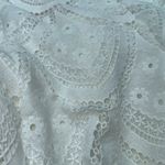 For Love & Lemons NWT  Sandra eyelet Mini Dress in White Sz M NO NECK TIE Photo 3