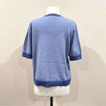 Daily Thread Blue Floral Short Sleeve Sweater NWT Size Large Photo 4