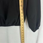 4U Athletic Long Sleeve 1/2 Zip Thin Hooded Jacket Women’s M Black Size M Photo 3