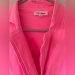 day + moon THE SANTA ROSA ROMPER IN NEON PINK, PUFF SLEEVES, POCKETS; size M Pink Size M Photo 2