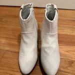 Dirty Laundry  Textured White Ankle Booties Photo 4