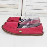 Sanuk Hemp Canvas Slip On Flats Loafer Shoes Red Womens Size 10 Photo 2