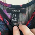 Forever 21 Y2K Style Midi Dress Sheer M Red Purple Floral Dark Romance Fairy Photo 4