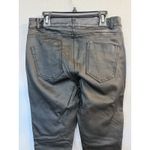 Calvin Klein Moto Women’s Skinny Pants Size 4 Black Mid Rise Faux Leather Goth Photo 4