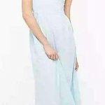 J.Crew Light Blue Knit cutaway tank maxi dress S Cotton Aqua Tank Style … Photo 0