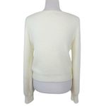 Molly Bracken LA MAISON x Cream Ribbed Cutout Crewneck Sweater Women’s Size XL Photo 4