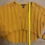 Forever 21 NWOT  Cropped V-Neck Long-Sleeve Ribbed Knit Sweater Photo 4