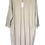 LAUDE THE LABEL Shirt Tunic Dress L/XL Checkered Organic Sustainable Lagenlook Brown Size L Photo 0