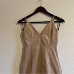 Forever 21 NWT Contemporary Tan Suede Mini Short Bodycon Spaghetti Strap Dress S Photo 1