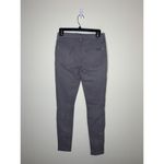 7 For All Mankind Womens 26 Jeans Malhia Kent Metallic Silver Coated Gray Slim Photo 3