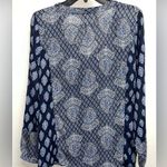 Dress Barn - Woman Blues and White, long sleeve shirt size XL Photo 3