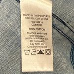 joe's jeans  The Shirt Chambray Shirt XS Blue Snap Front Long Sleeve Western Boho Photo 10