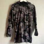 Columbia  Women's Lodge Hooded Tunic Cotton Shirt Black & Gray Camo M Photo 0