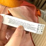 ZARA  Tie Dye Print Oversized Blouse with Tie in Orange Photo 9