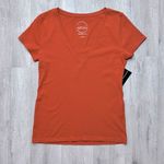 INC  Rust Orange Short Sleeve Tee S Photo 0