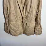 Quince Blazer Women M Tan Driftwood 100% Linen Minimal Modest Workware Career Size M Photo 8