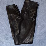 Spanx  Black Faux Leather Moto Leggings Photo 2