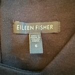 Eileen Fisher  Asymmetrical Neckline Sheath Dress Silk Lined Black Size‎ 6 Photo 4