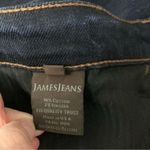 James Jeans  Dark Wash Distressed Denim Cropped Jeans Plus Size 20 Made In USA Photo 6