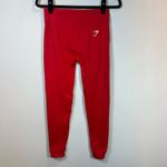 Gymshark  Vital Soft Leggings Red  Seamless Butt Scrunch Sculpting  Women's Small Photo 1