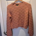 Lulus salmon cable knit cropped sweater Photo 2