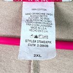 Pretty Woman 2XL Shift Dress Short Sleeve Crewneck 2 Pockets Tan & Brown Size XXL Photo 5