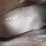 Toms Leila gray Bouclé stacked heel booties boots Size 9 Photo 7