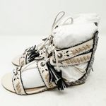 Coach  Via Demi Wedge Sandals Chalk NWT in Size 5 Photo 4