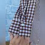 nobody's child gingham dress in brown size 8 White Photo 6