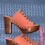 Michael Kors Women's Red Brick color Woven Mules Photo 3