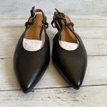 Madewell NEW Sz 6 The Debbie Slingback Pump Kitten Heel in Black NO289 Photo 3